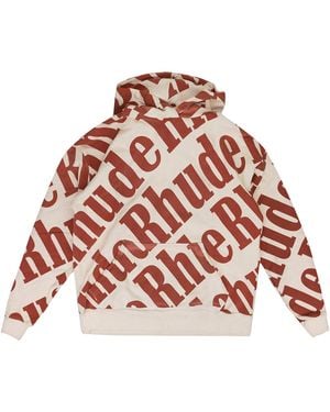 Rhude All Over Hoodie "Cream Rhd Mhds 1950 Cred"