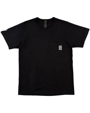 Chrome Hearts Embroidered Chart Logo Pocket Short Sleeve T-Shirt Chrm0187" - Black
