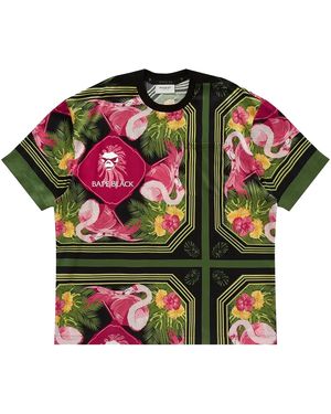 A Bathing Ape Japan Slik T-Shirt Multi-Color" 042" - Green
