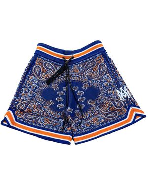 Amiri Bandana Shorts "Nyc - Blue