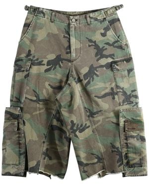 Vetements 3/4 Merged Cargo Trousers Mh27Cs091Cg" - Green