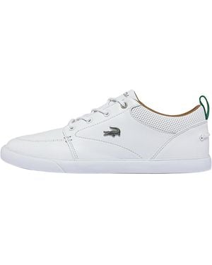 Lacoste Bayliss Leather Perforated Collar Trainers 37Cma0073 21G" - Black