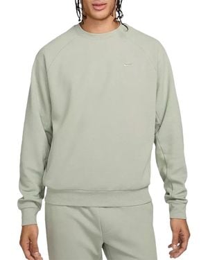 Nike Primary Fleece Dri-Fit Uv Performance Crewneck Sweatshirt "Jade Horizon Jade Horizon" Fz0971 370" - Black