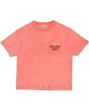 GALLERY DEPT. Logo T-Shirt "Sun Faded Gd186" - Pink