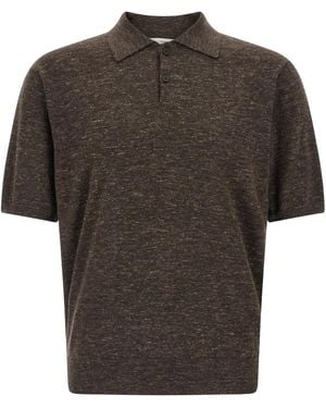 The Row Borges Polo "Chocolate" 1261 Y876 Cho" - Black