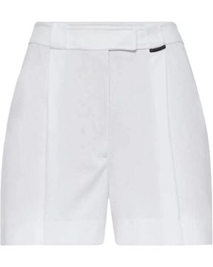 Brunello Cucinelli Tailored Cotton Shorts "Bianco" Brun1476" - Black