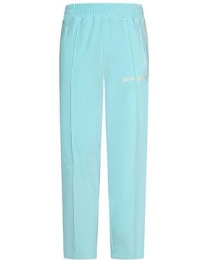 Palm Angels Chenille Classic Track Trousers Off" Pmcj001S23Fab0024003" - Black