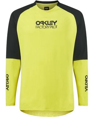Oakley Factory Pilot Mtb Long-Sleeve Jersey Ii Sulphur" Foa404497 9Lp" - Black