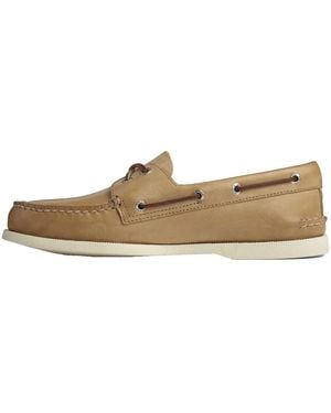 Sperry Top-Sider Authentic Original 2-Eye Boat "Oatmeal" 0197632" - Black