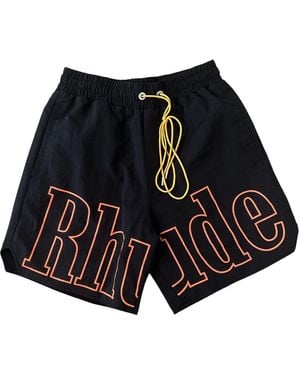 Rhude Logo Track Short Rhfw26Sh03948 2062" - Black