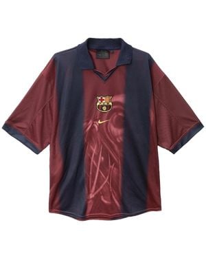 Travis Scott X Nike X Fc Barcelona Retro 2000/01 Home Skeleton Jersey Tsuc86" - Black