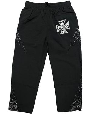 Mixed Emotions Classic Nylon Trousers Mixe038" - Black