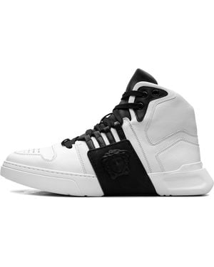 Versace Medusa Strap Hi Top Trainers Dsu6723 Dvg3G Dwn" - Black