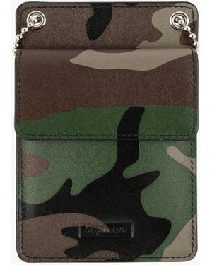 Supreme Leather Id Holder "fw 18" - Brown