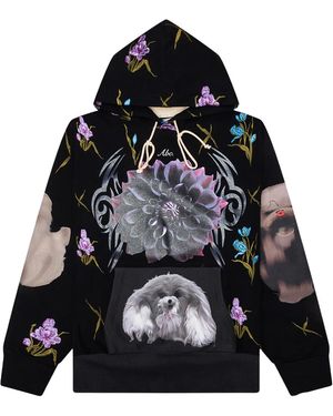 Advisory Board Crystals The Family Hooded Sweatshirt Abc Ss25 H021 Rl20 Blk" - Black