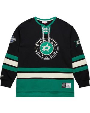 Mitchell & Ness Heritage Lace-Up Crew Current Logo "Nhl Stars" Fc8096 Dstblck" - Green
