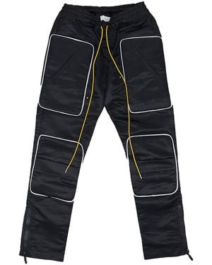Rhude Racer Moto Trousers Rhd-Mbtm-0279" - Black
