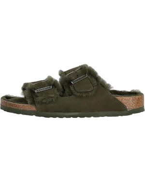Birkenstock Arizona Shearling 1025687" - Green