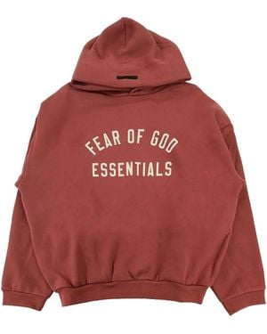 Fear Of God Pullover Hoodie "Crimson" 192Ho246256F" - Red