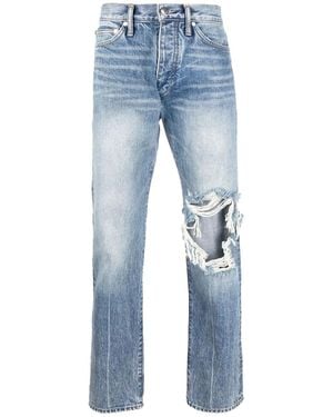 Rhude Reworked Straight-Fit Jeans Rhfw21Dp020120320032" - Black