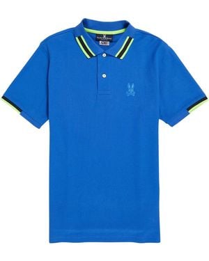 Psycho Bunny Stanton Polo Bright Royal Shirt B6K941U1Pc Broy" - Blue