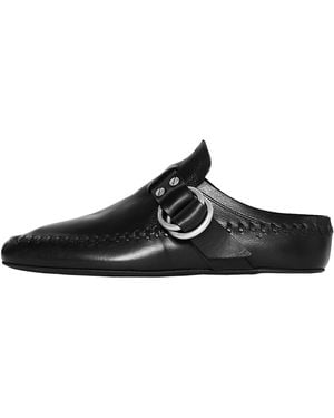 Ann Demeulemeester Ande Soft Shade Rounded Toe Loafers B0012921Lt154099" - Black