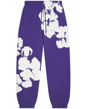 DENIM TEARS Big Cotton Wreath Joggers Dt095" - Black