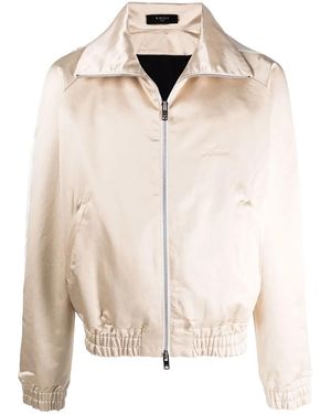 Amiri Zip Track Stripe Jacket "Champagne Mjt001 284" - Black