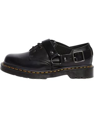 Dr. Martens Fulmar Smooth Leather Buckle Shoes 23867001" - Black