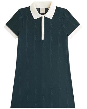Kith Taylen Pique Logo Knit Dress "Stadium" 51" - Black
