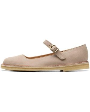 Clarks Desert Jane Slipper "Sand Suede" 26180449" - Black