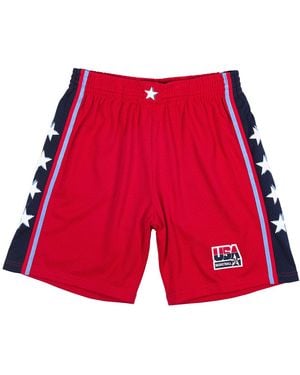 Mitchell & Ness Swingman Shorts "Nba Usa 96" Smshsb19103 Usascar96" - Red