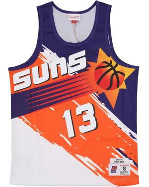 Mitchell & Ness Paint Brush Nn Mesh Tank "Suns Steve Nash" Tnmk5123 Psuyysnamtwh" - Black