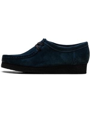 Clarks Wallabee "Deep Suede" 26173243" - Black