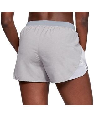 Under Armour Fly-By 2.0 3.5" Shorts "Light Heather" 1350196 031" - Black