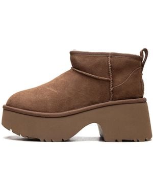 UGG Classic Ultra Mini New Heights Boot "Chestnut" 1158311 Che" - Brown