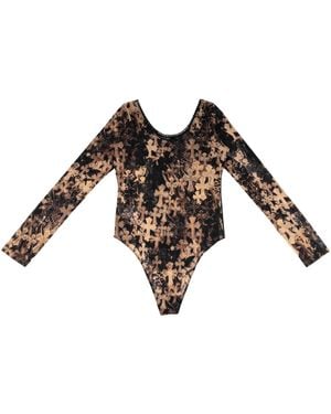 Chrome Hearts Cross Sheer Mesh Body Shirt Chrm1315" - Black