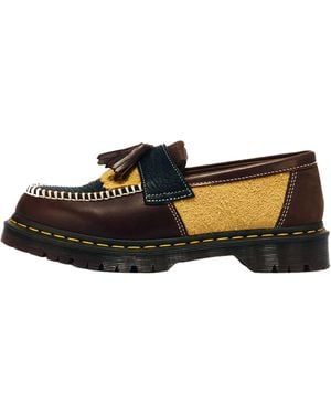 Dr. Martens Adrian Pwrk Patchwork Loafers "Butterscotch Dark" 43585960" - Black