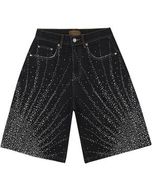 BIRTH OF ROYAL CHILD 20K Starlight Denim Short Bc25Awsp01 Blk" - Black