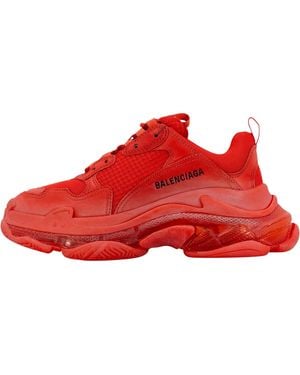 Balenciaga Triple S Trainer Clear Sole 541624 W09O1 6500" - Red