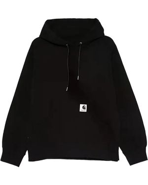 Sacai Cotton Jersey Hoodie "Carhartt Wip - Black