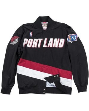 Mitchell & Ness Nba Authentic Warm Up Jacket "1996-97 Portland Trail Blazers - Black