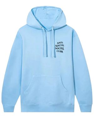 ANTI SOCIAL SOCIAL CLUB Kkotch Hoodie Assc299 Blu" - Blue