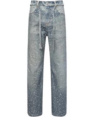 BIRTH OF ROYAL CHILD 3D Printed Washed Swarovski Diamond Jean Bc24Sspt05" - Black