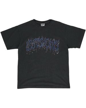 LOSTSHDWS Metallic Font T-Shirt 10052771" - Black