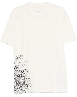 adidas Y-3 Gfx Short-Sleeve T-Shirt "Chalk" Kr2224" - Black