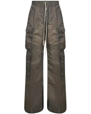Rick Owens Double Cargo Jumbo Belas Trousers "Dark Dust" Du02F6398 Nbfd 78" - Black