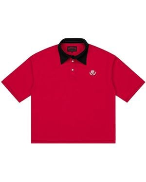 GODSPEED NEW YORK Victor Minimal Crest Polo Gs515" - Red