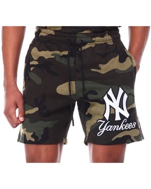 Pro Standard New York Yankees Stacked Logo Shorts Lny332598" - Black