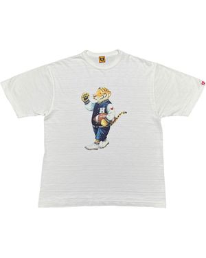 Human Made Preppy Tiger Short Sleeve T-Shirt Hm26Te001 Wht" - Black